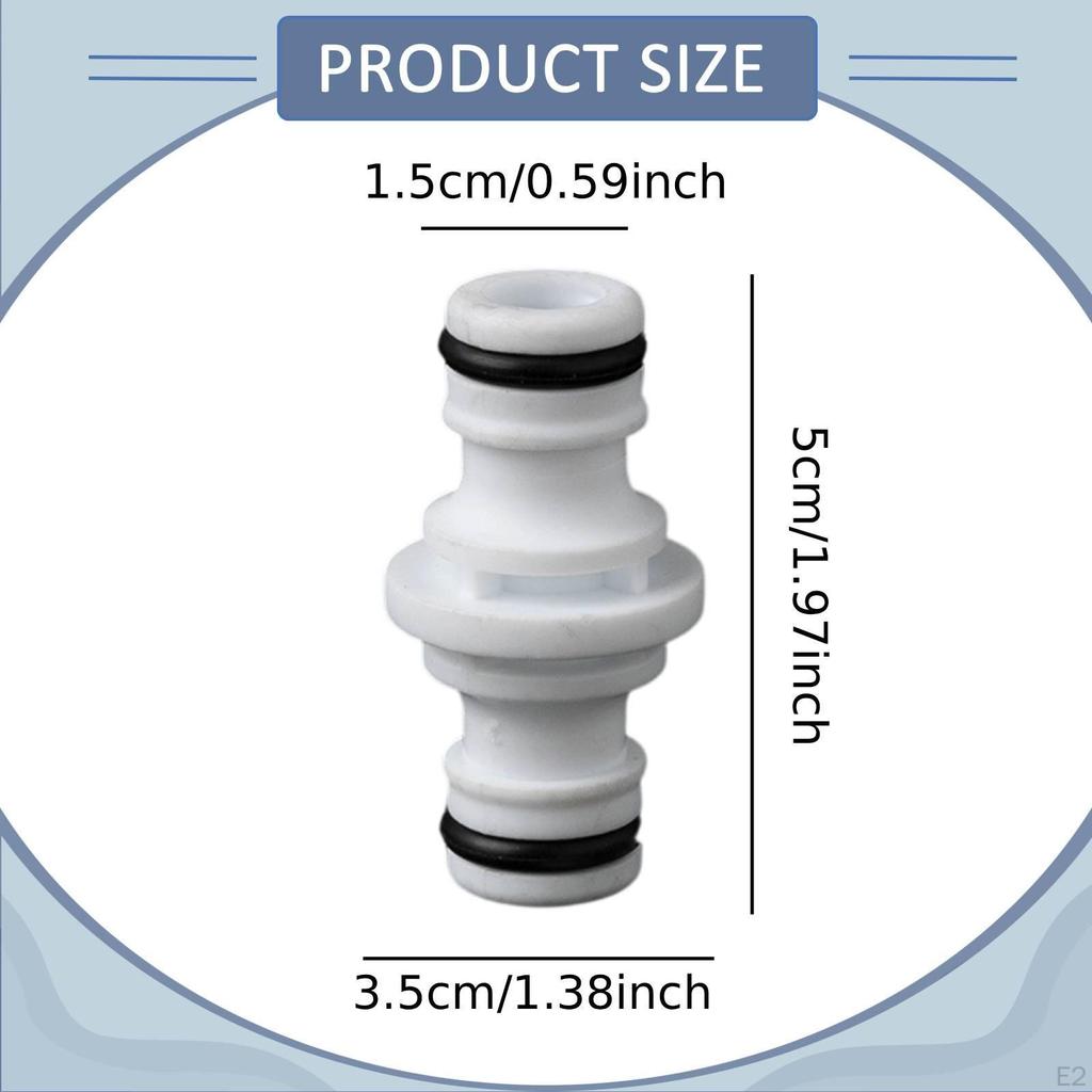 10 Pieces Garden Hose Connector Fittings for Plumbing Yard Irrigation System White