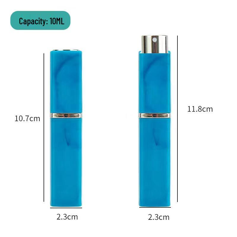 

10ml Marble Perfume Decanter Spray Bottle with Screw Cap and Rotating Square Tube