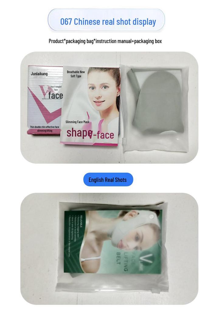 Universal English Face Slimming & Lifting Band - Celebrity Style V-Shape Jawline Enhancer