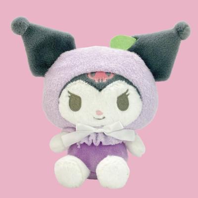Nakajima Corporation Kuromi Pastel Fruit Cape Plush 22cm H X 25cm W X 11cm D Toy, Small, 205865-25,