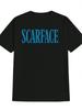 SCARFACE Graphic T-shirt - Bold Blue Lettering