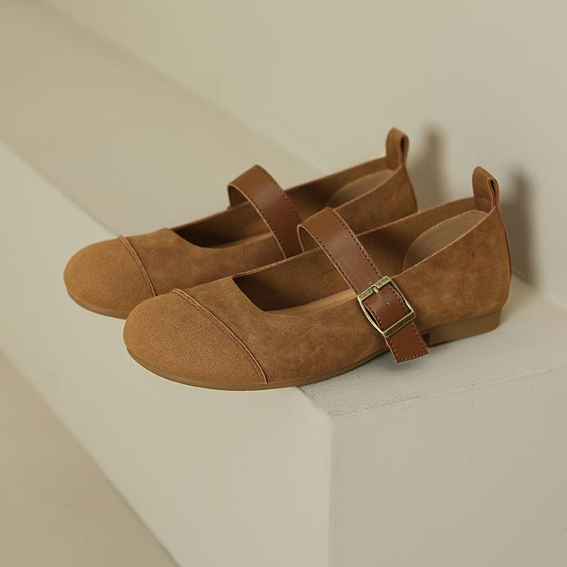 

Туфли Мэри Джейн на плоской подошве с мелким вырезом, одинарные, для беременных женщин, для вождения, повседневные женские туфли, обувь Бокен, плоская подошва 40