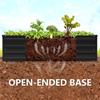 2 Pack 9x3x1FT Galvanized Raised Garden Bed Kit Outdoor Metal Planter Box for Vegetables Rectangular Steel Container Easy Assem