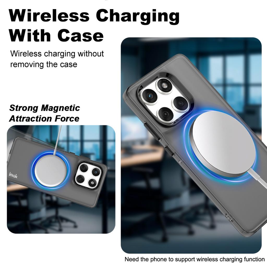 IMAK Phone Case for Motorola Edge 60 Fusion 5G/60s 5G/60 5G Magnetic Case PC + TPU Back Cover
