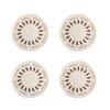 Set of 4 Use Friendly Round Tables Mats Portable Heat Insulated Tables Placemats Elegant Round Dining Cushion