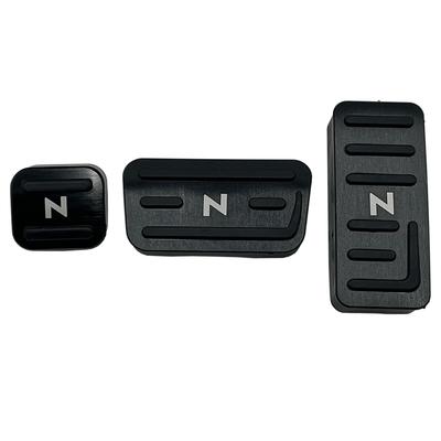 Wellvie edle N-BOX N-VAN N-WGN N-ONE Aluminium-Pedalabdeckung, 3-teiliges Set, Einlage, Werkzeuglos, Auto