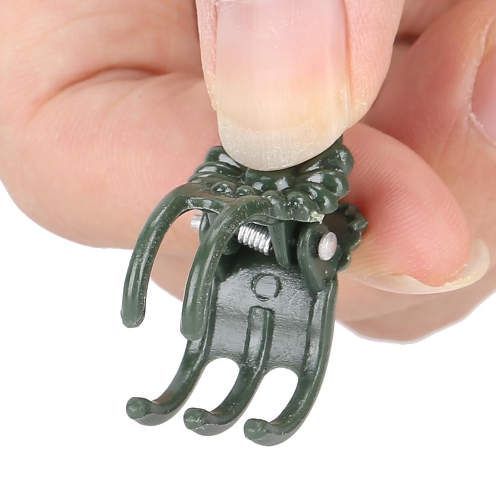 100Pcs Plant Clip Butiful Chrysanthm Shape Garden Flower Stems Fixing Support Clips Tool