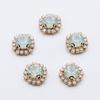 LKERAN 15MM 10pcs/lot Protein Diamond Rhinestone Buttons For DIY 4-hole Sewing Button Clothing Wedding Decoration