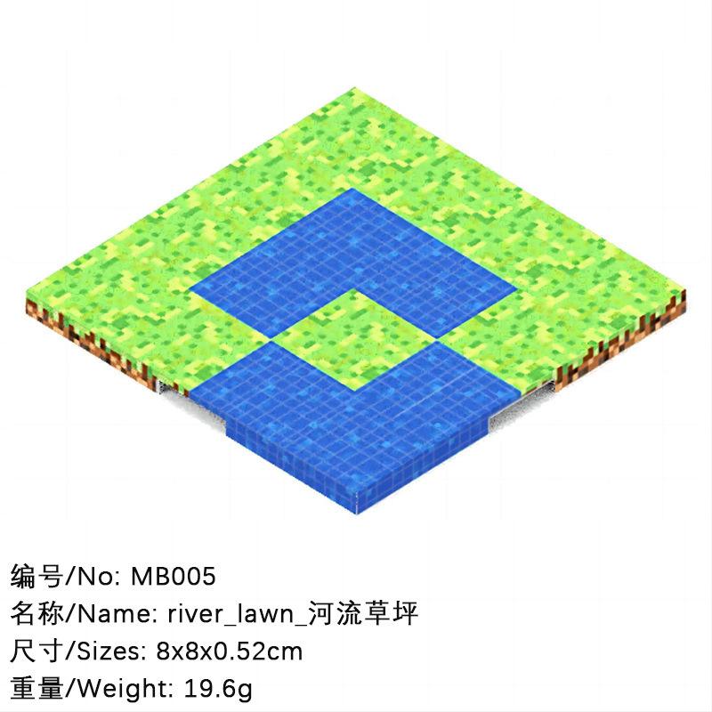 Pixel-Stil Mineral Magnet Welt Magnetische Bausteine Montage Ersatzteile Sensorisches Spielzeug für Kinder DIY Tierwürfel Grundplatte