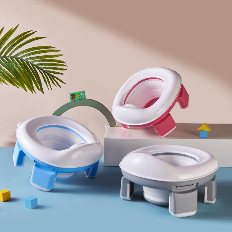 Tragbares Baby-Reise-Töpfchen - Faltbarer Not-Toilettensitz für Kinder