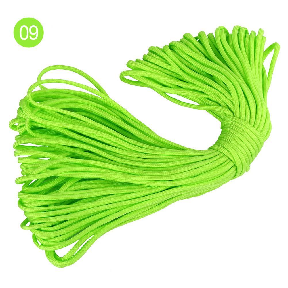 4mm 100meters Outdoor Hiking Polyester Paracord 7 Inner Strands Cores 550 Lbs Capacity Full Parachute Cord Nylon Bag Packing