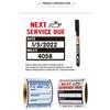 Clear Transparent Surface Maintenance Reminder Label Car Service Sticker  Auto Repair Shop