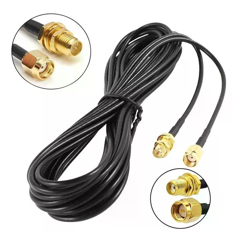 1 Piece 5m RF Extend Cable Converter Cord Copper Feeder Wire SMA To SMA Connector RG174 Router Antenna Extention Cable