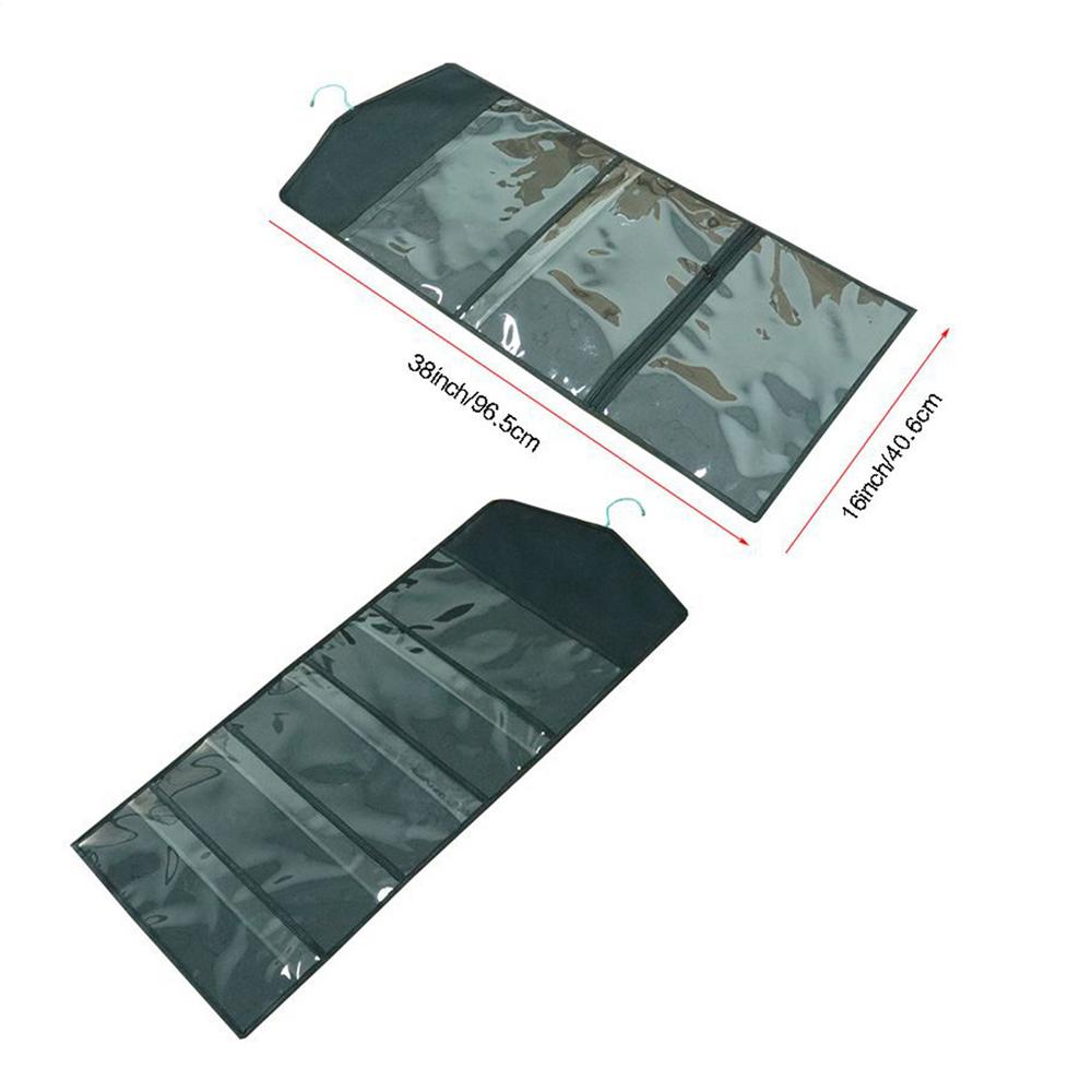 

Double sided gift bag storage bag Multi-pocket layered layout Easily hang on the wall or door Durable compression material