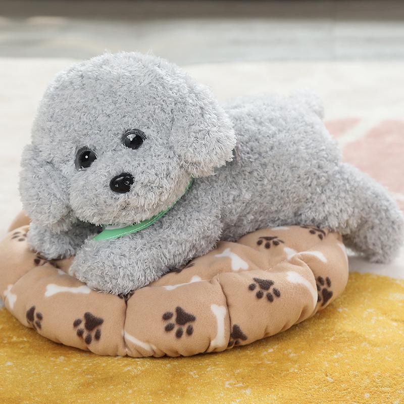 Cute Teddy Dog Plush: Soothing Small Dog Doll for Sleeping & Hugging