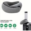 1pc Portable U-shaped Travel Pillow Memory Foam Snail Pillow Travel Neck Support Neck Pillow Adjustable Soft Noon Break Pillows