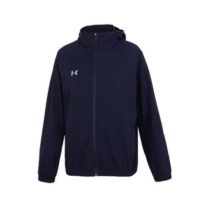 Under Armour Winddichte Kapuzenjacke mit Reißverschluss, Langarm, Unisex-Jacken, Blau 24500401-409