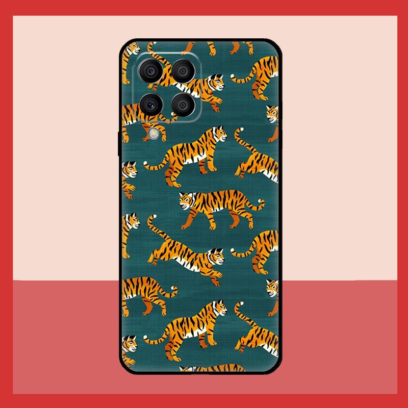 Animal Tiger Art Case For Samsung Galaxy M56 M12 M06 M32 M52 M35 M55 M15 M11 M13 M14 M16 M36 M31 M53 M34 M54