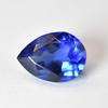 NATURLIG Blå Safir 13x9mm Päronslipad CERTIFIERAD Lös Ädelsten Från Sri Lanka