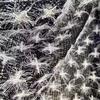 1yard Weaving Mesh Fabric for Clothing 3D Dandelion Embroidery Tissu Wedding Dress Cheongsam Matirial Fabric for Dress