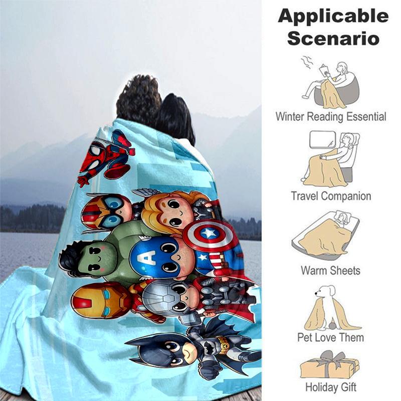 1pc Spiderman Spiderverse Marvel Soft Throw Blanket Flannel All Season Light Weight Living Room/Bedroom Warm Blanket. M731059