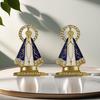 62KD Alloy Ritual Artifact With Precise Engravings Enamel Rhinestones Figurine For Prayer Corner And Collectors' Ornament