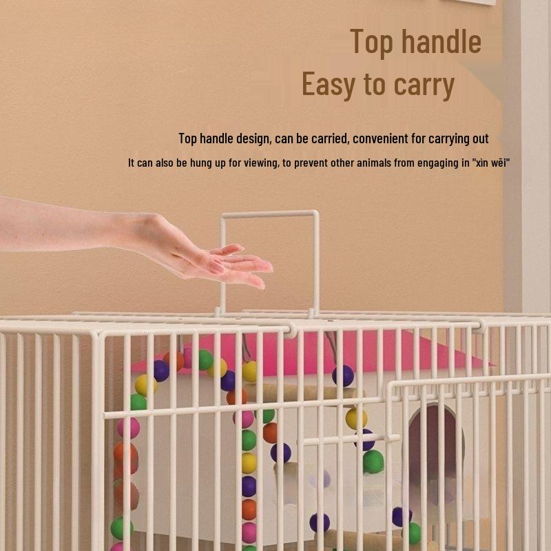 Luxury Folding Metal Bird Cage for Budgies & Mynas