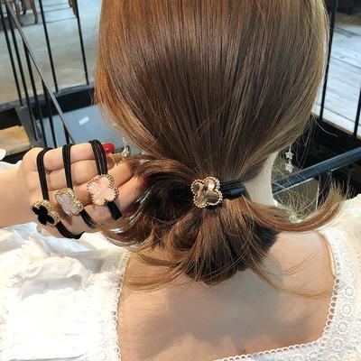 Fashion Hair Accessories Fashion Head Rope Hair Rope Clover Simple Headwear Temperament Female Vintage Korean Hair Ring