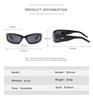 New Moon Rectangular Sunglasses for Women Man Vintage Outdoor Cycling Sports Hip Hop Punk Sun Glasses UV400 Trend Female