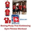 Swiss Switzerland MMA Boxing Muay Thai T-shirt National Flag Print 3D Training Unisex Men Women Quick Dry Fitness Gym Sport Workout Casual Streetwear