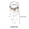 Exaggerated Multi-Layered Tassel Pendant Necklace With Moon Star Sun And Full Diamond Design For Women In Boho Style