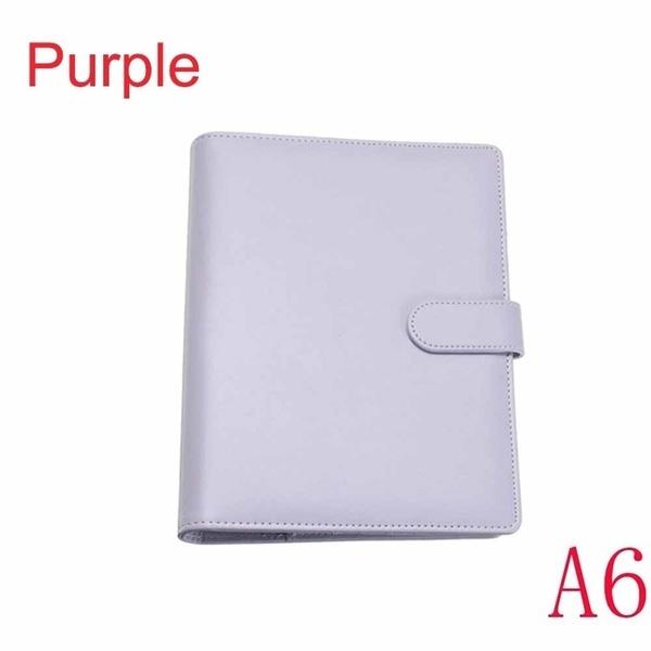1 Pcs New Vintage Refillable Notebook File Folder Notepad Cover Leather Ring Binder Office Supplies