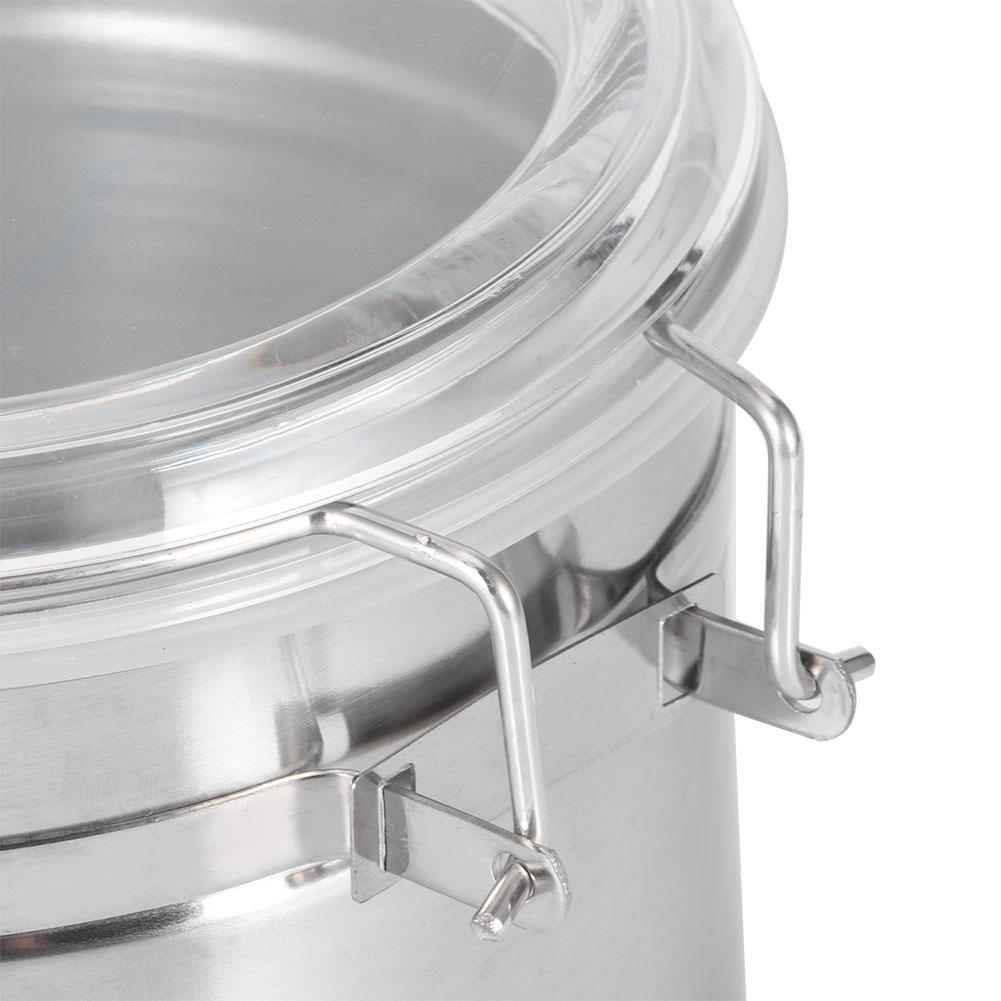 Rostfritt stål Kaffebönor Te Förseglad Burk Burkar Förvaringsbehållare för Socker Cerialier12.5x13