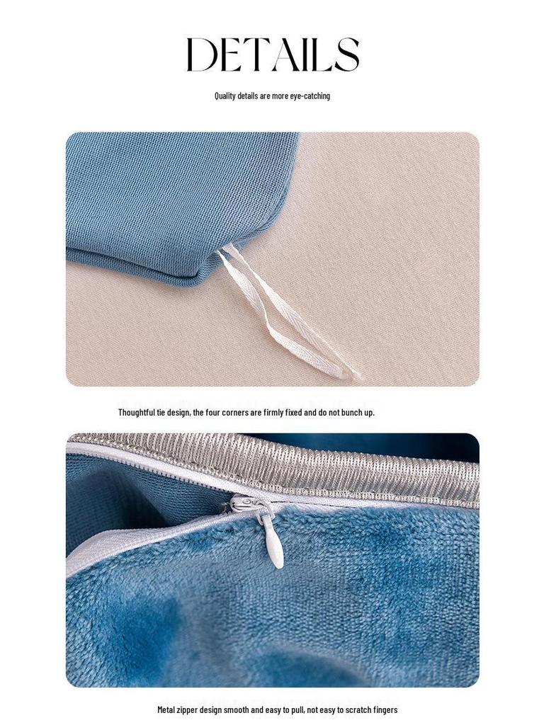 2026 Solid Color Thickened Milk Velvet Flannel Duvet Cover