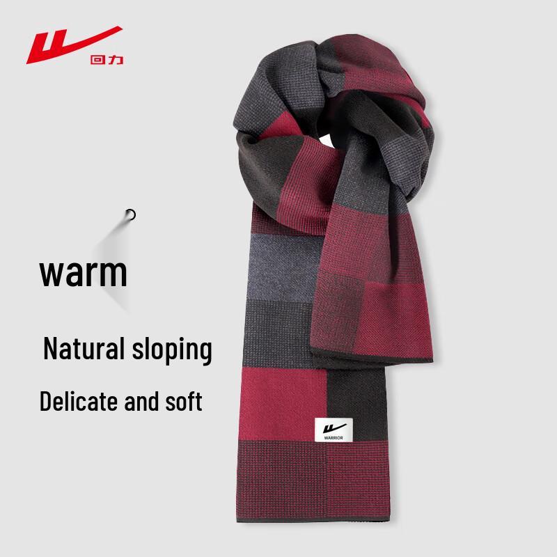 

Мужской клетчатый зимний шарф Warrior