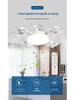 Nordic Style Remote Control Ceiling Fan with Light - Variable Frequency, Strong Wind for Bedroom