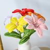 Yousheng Finished Pipe Cleaner Flower Craft Handmade Artificial Lily Flower Valentine's Day Gifts for Women Mom Grandma Girlfriend On Birthday