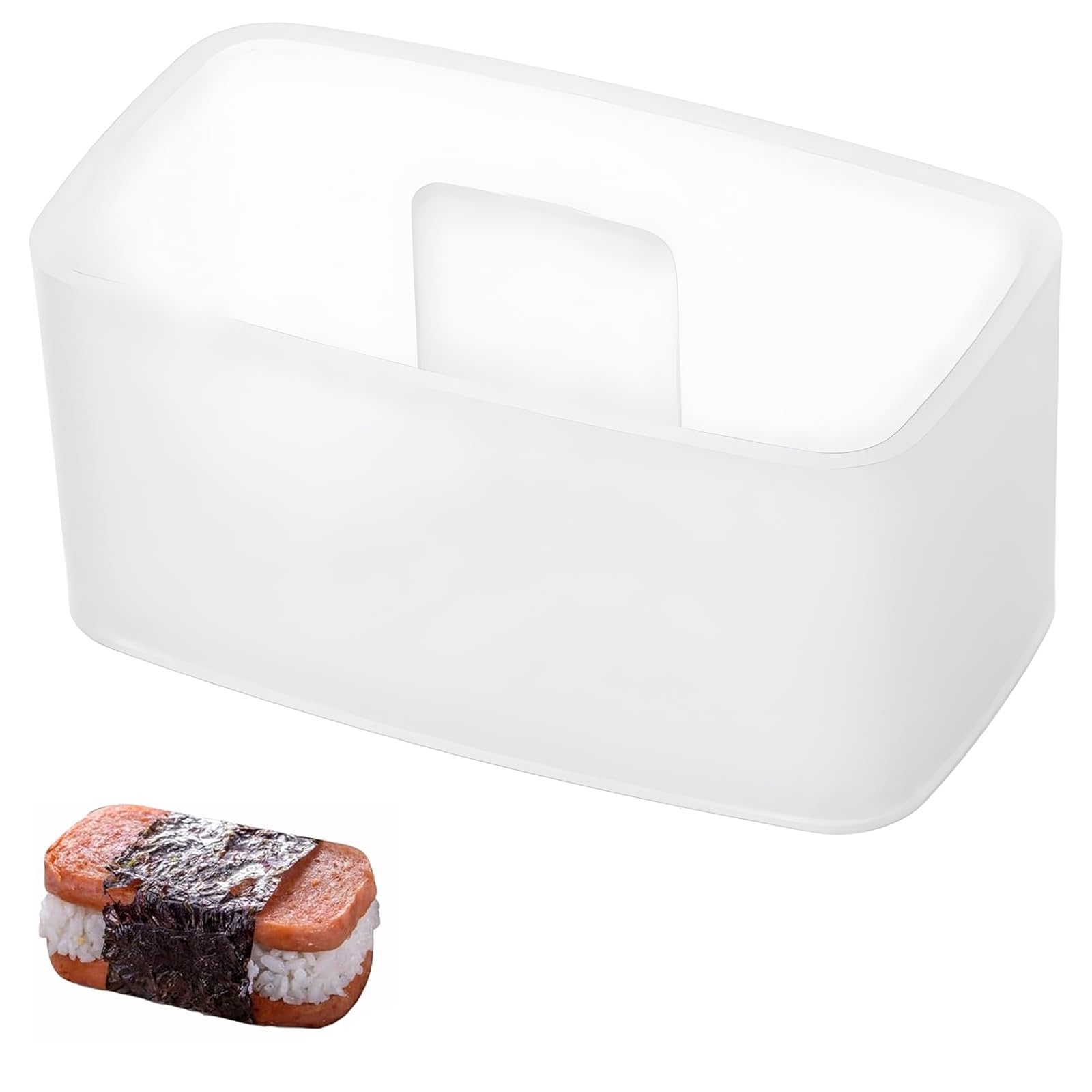 Doyeemei Rectangular Rice Ball Maker Rice Ball Easy to Convenient for Commercial Home Bento and Other Mold/Sushi - Mold, Non-stick, Non-toxic, Use, белый