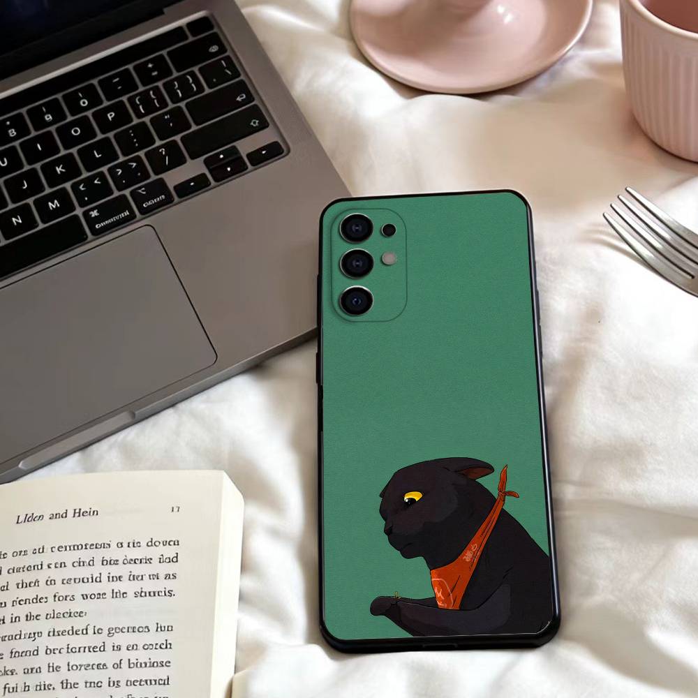 Cute cat couple patterns Phone Case For Samsung S25,24,23,22,30,21,10,9,Ultra,Plus,Lite,FE,4,5 G Soft Black Case