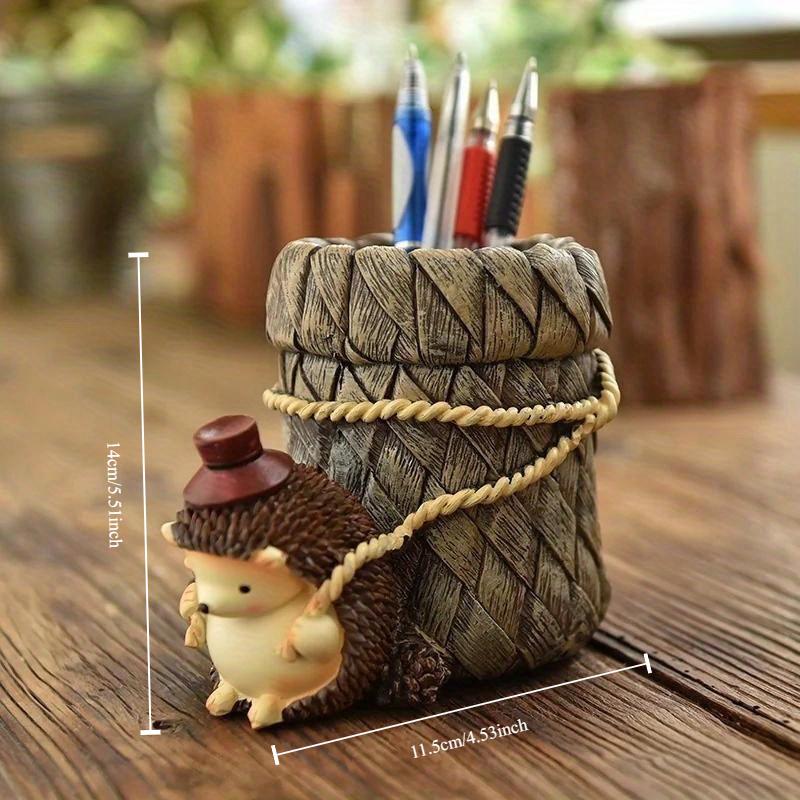 Student Stift Eingesetzt Hedgehog Stift Halter Kreative Hause Persönlichkeit Geburtstag Geschenk Harz Handwerk