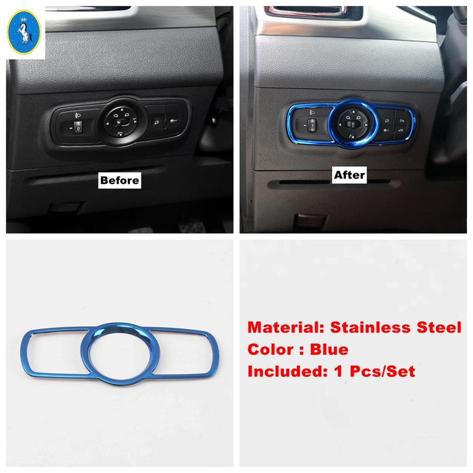 Car Head Light Switch Lamp Control Frame Cover Trim Decoration Fit For Chery Tiggo 3 7 8 3X 5X 2016 - 2018 Interior Accessories