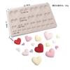 25 Even Size Love Silicone Mold Plate Decoration Plate Peach Fondant Valentine's Day Cake DIY Chocolate