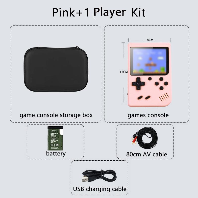 Built-in 500+ Classic Arcade Retro Games Console for TV 5 Inch Video Game Handheld Game Player for Game Boy Two Player Games