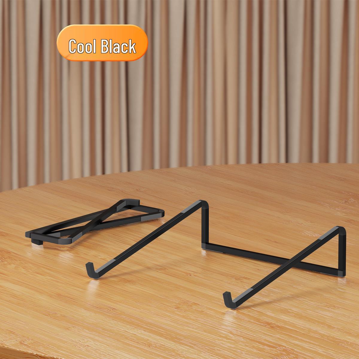 Aluminum Alloy Folding Laptop and Tablet Stand with Storage and Heat Dissipation