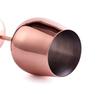 Stainless Steel Stemmed Wine Glasses, Shatter Proof Copper Coated Unbreakable Wine Glass Goblets,Premium Gift for Men