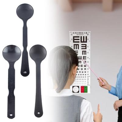 1Pcs Eye Occluder Professional Frosted Transparent/Black Handheld Optometry Tool Eye Occluder Block Plate For Vision Test