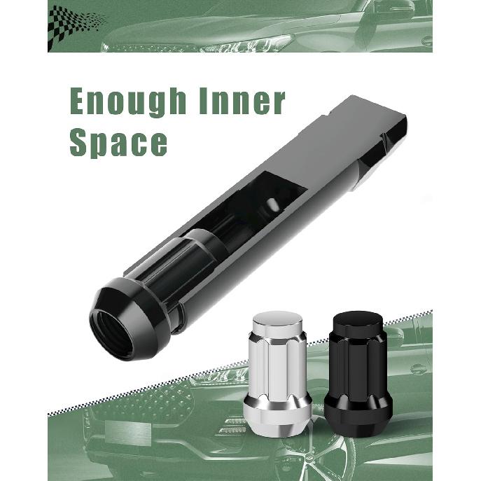 Small 6 Point Spline Lug Nuts Key Tuner Socket Tool -Diameter Lock Lug Nut Key Compatible With 3/4" (19Mm) And 13/16" (21Mm) Hex Replacement Socket