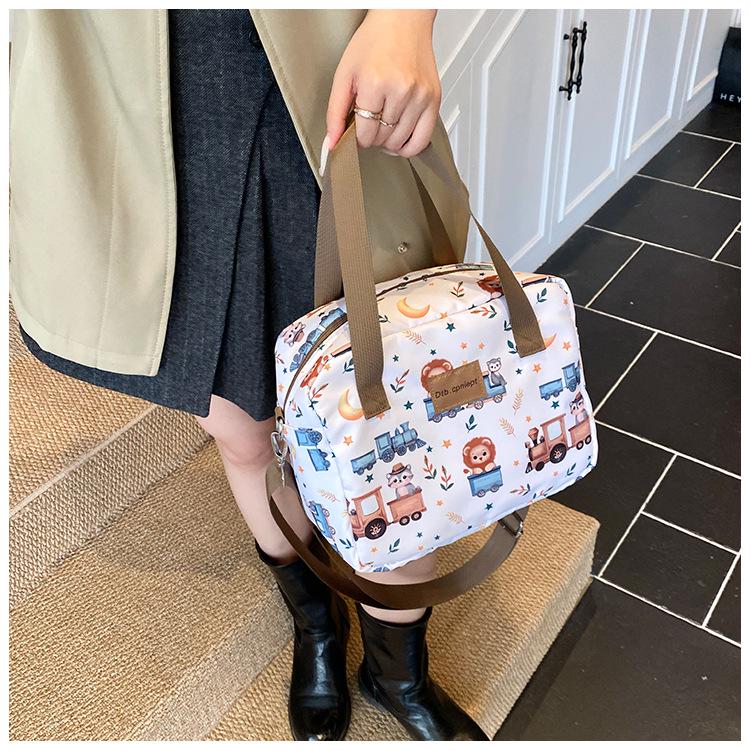 Mama & Baby Niedliche Cartoon Ausflug Handtasche - 2025 Neu Einzelne Schulter Crossbody & Lunchtasche