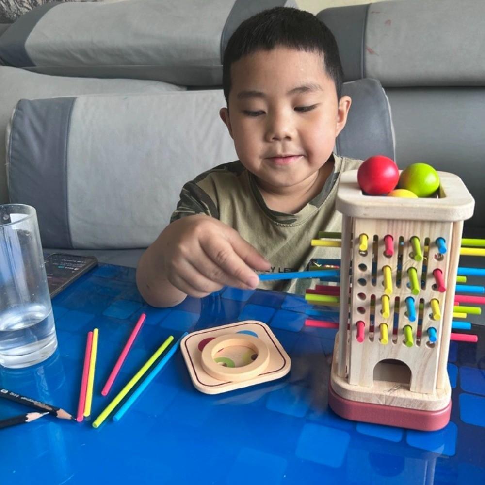 Wooden Material Wooden Stick Board Game Fun Wooden Stick Tower Toy Set Boys/Girls