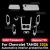 hbrn5 For Chevrolet TAHOE 2026 Car Interior Center Console Transparent TPU Protective Film Anti-scratch Repair Accessories